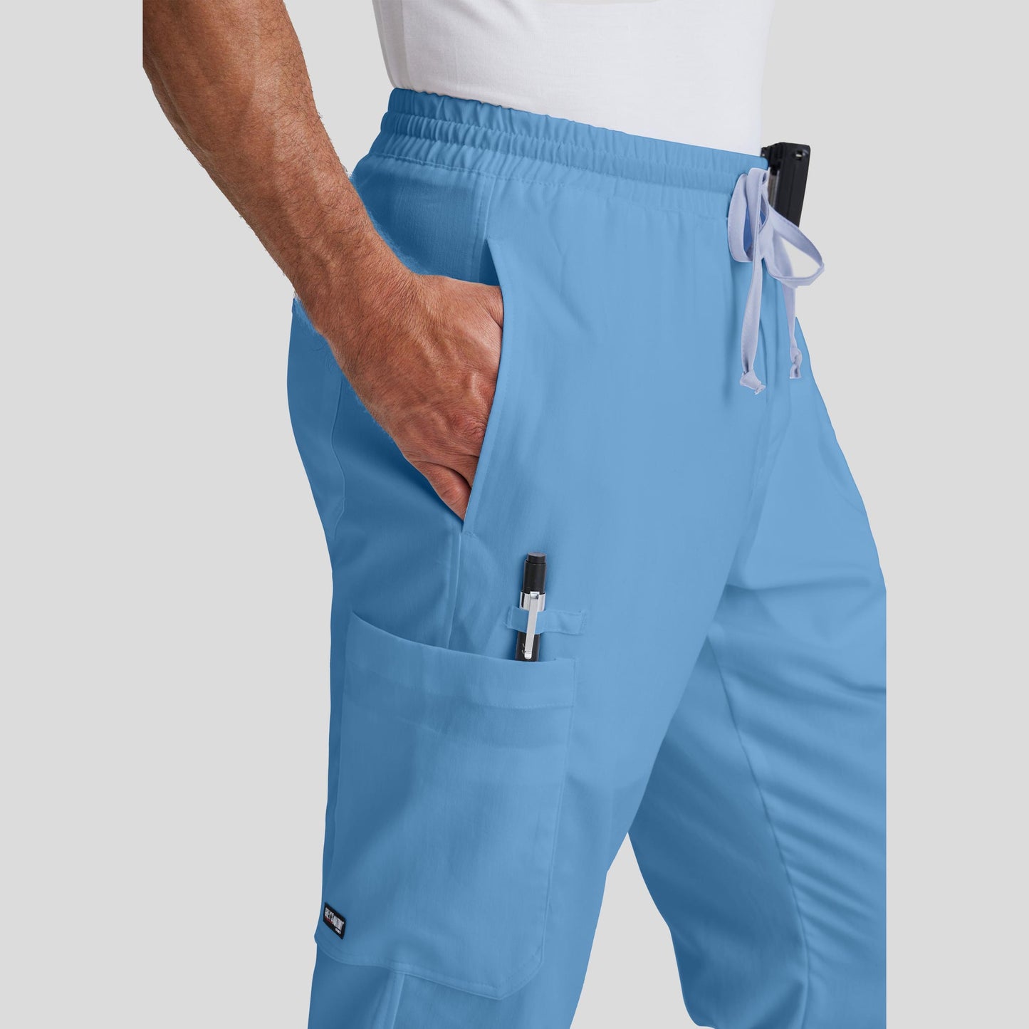 Scrub Pant Grey's Anatomy for Men in Ceil Blue color at Scrubser Medical Uniforms in Riyad and Jedda