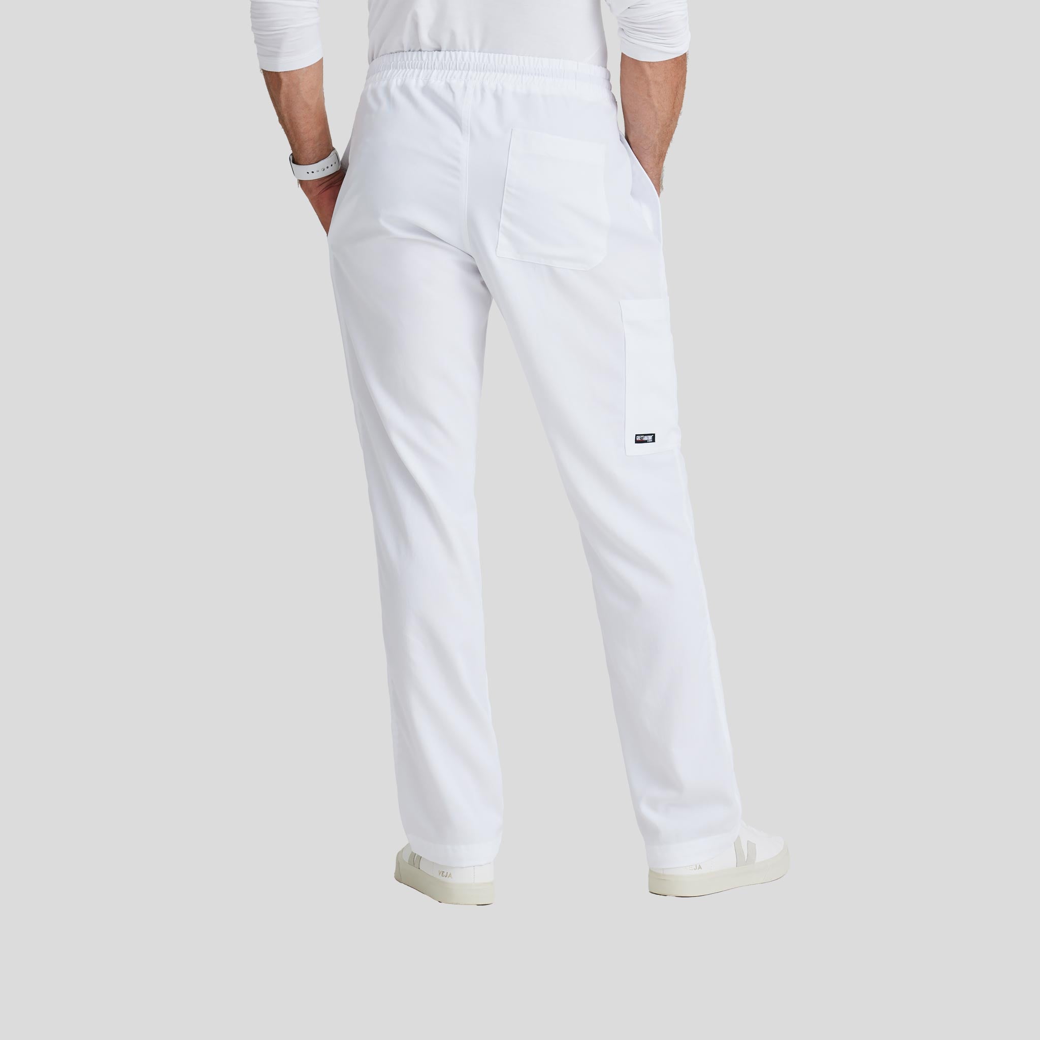 Scrub Pant Grey's Anatomy for Men in White color at Scrubser Medical Uniforms in Riyad and Jedda