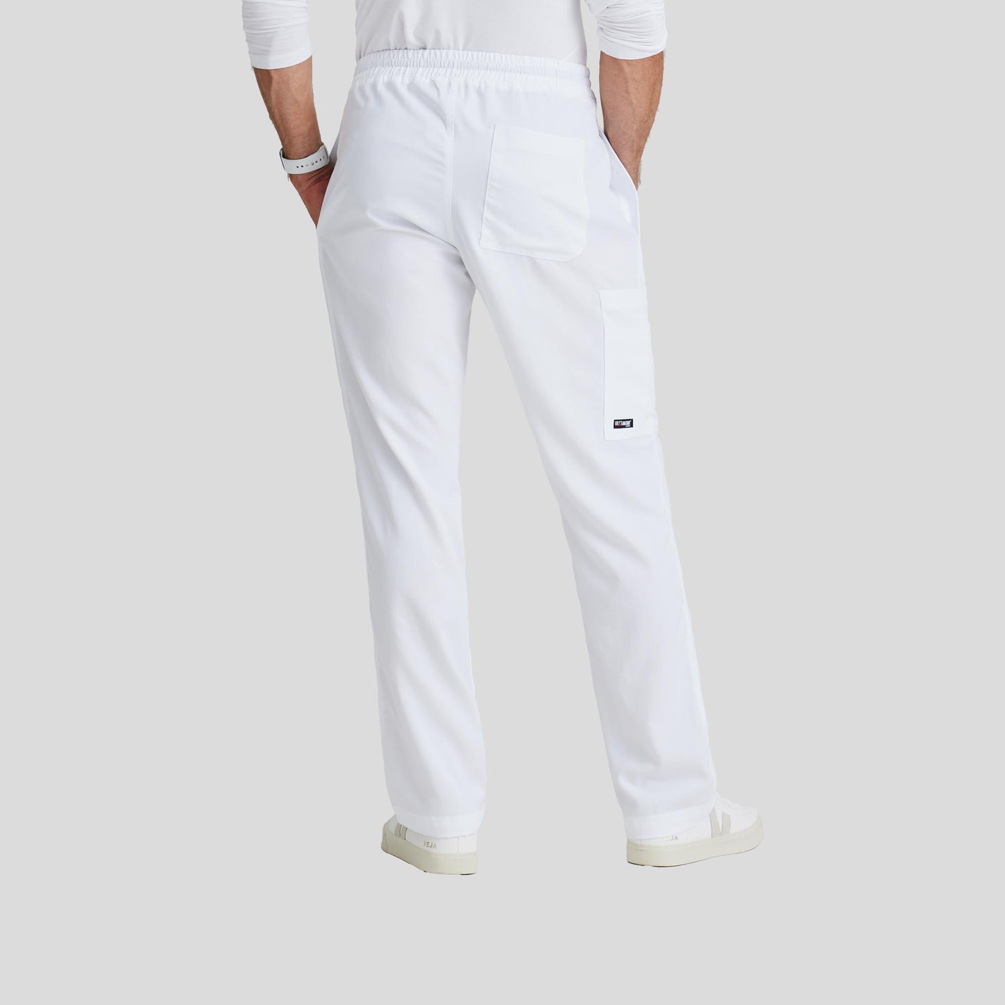 Scrub Pant Grey's Anatomy for Men in White color at Scrubser Medical Uniforms in Riyad and Jedda