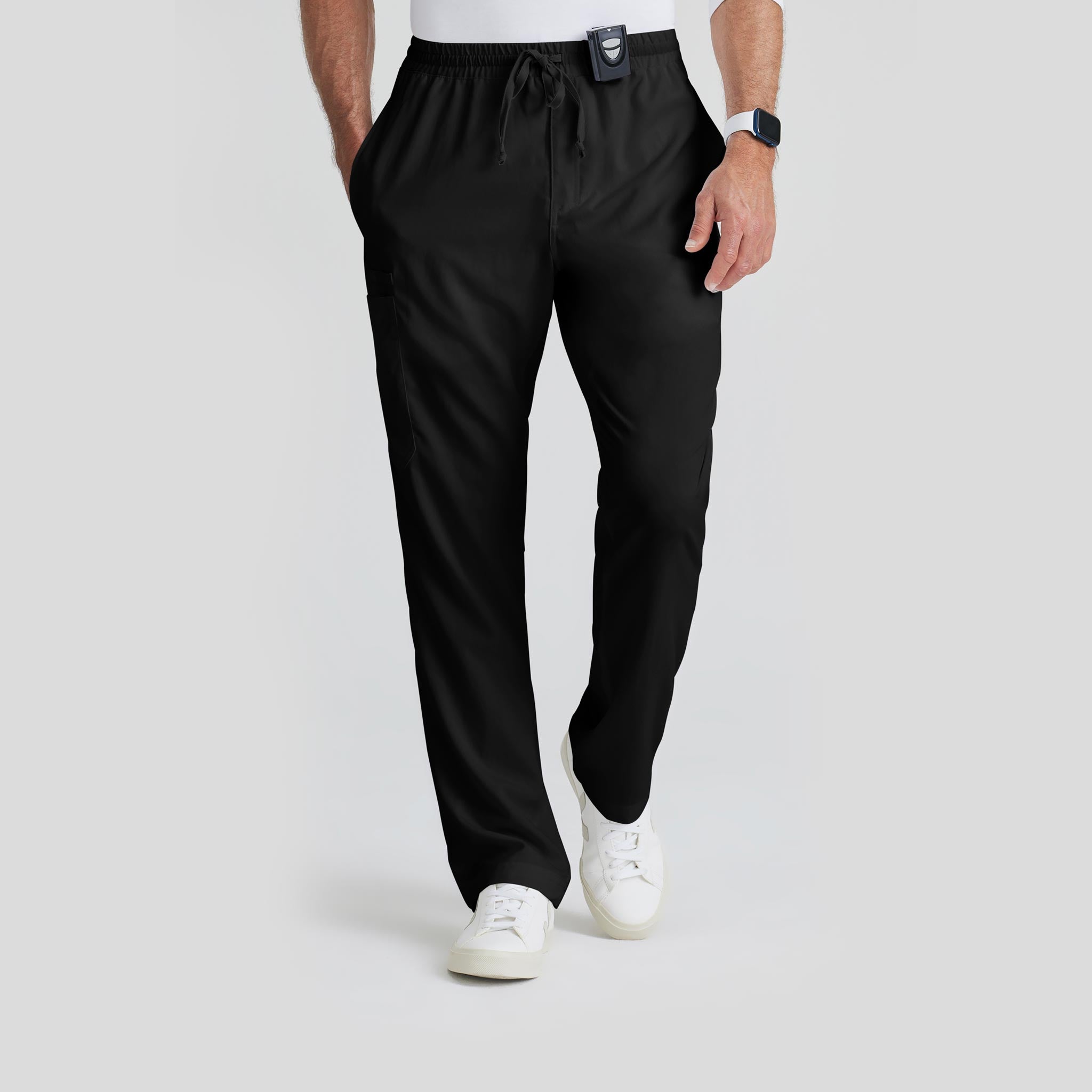 Scrub Pant Grey's Anatomy for Men in Black color at Scrubser Medical Uniforms in Riyad and Jedda