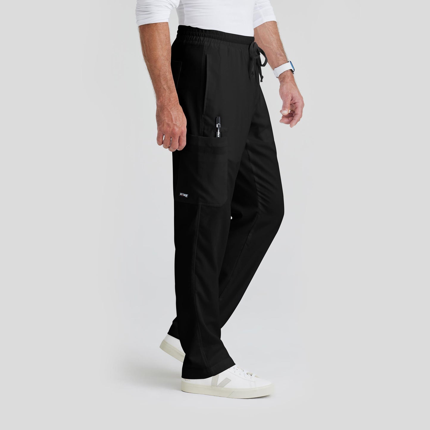 Scrub Pant Grey's Anatomy for Men in Black color at Scrubser Medical Uniforms in Riyad and Jedda