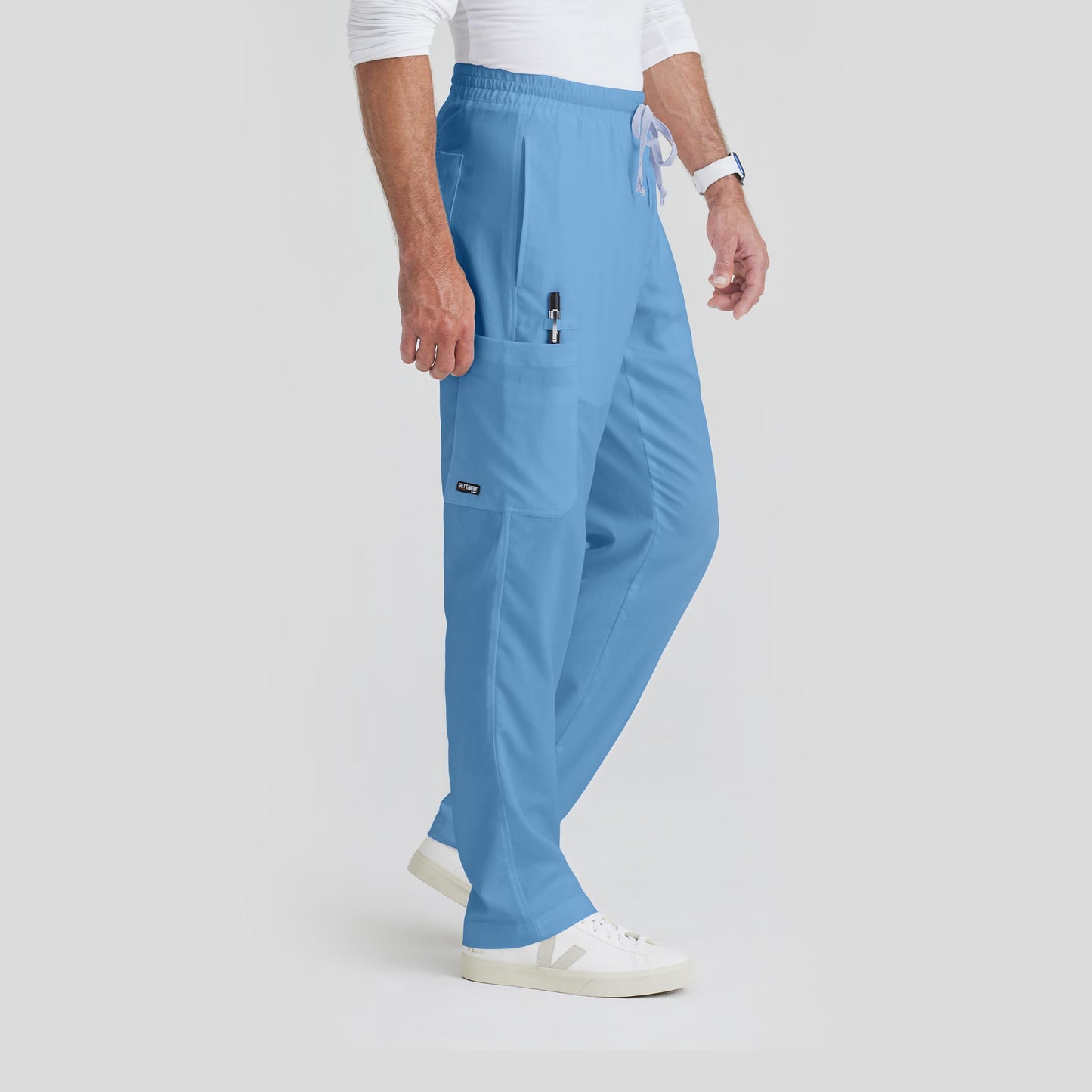 Scrub Pant Grey's Anatomy for Men in Ceil Blue color at Scrubser Medical Uniforms in Riyad and Jedda