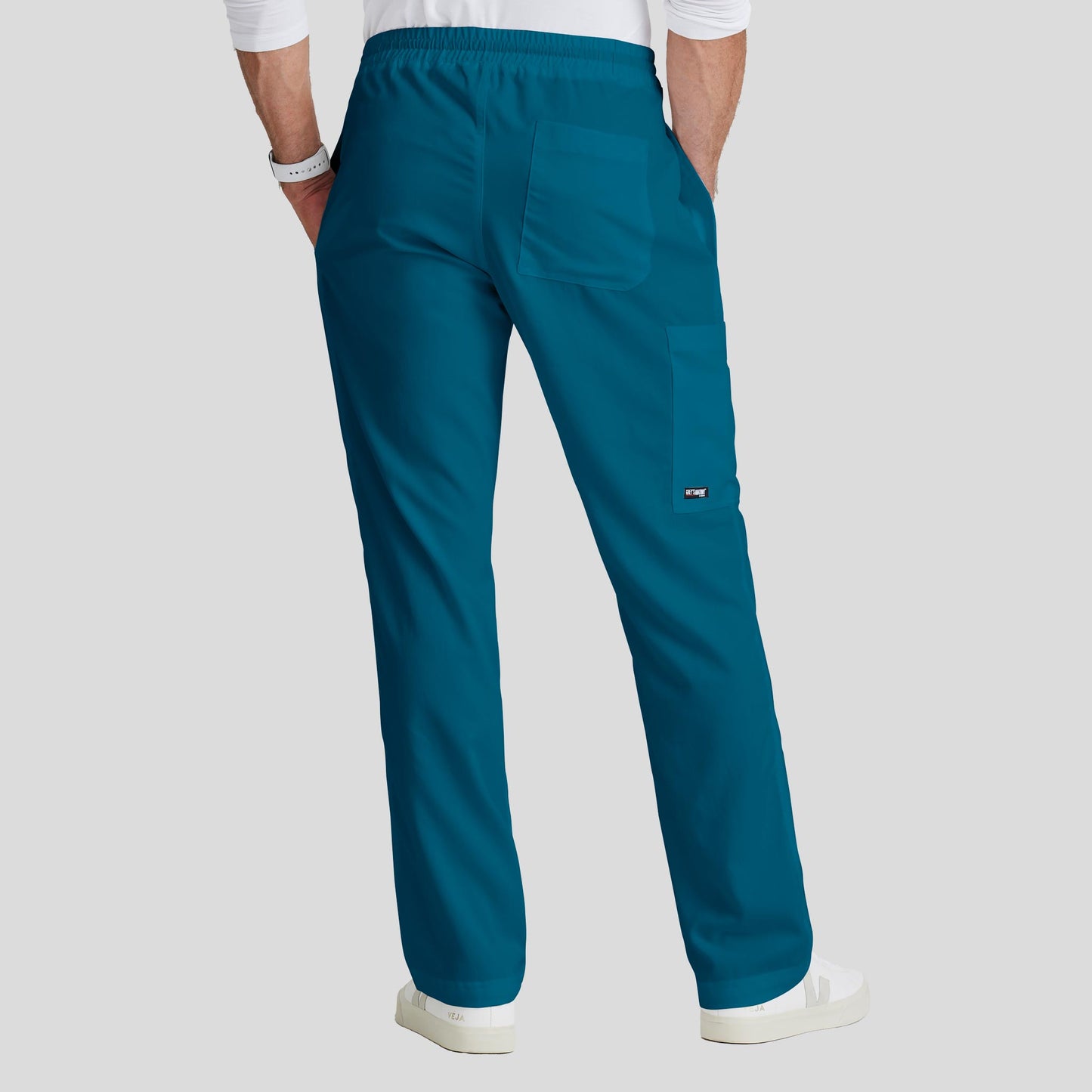 Scrub Pant Grey's Anatomy for Men in Caribbean blue color at Scrubser Medical Uniforms in Riyad and Jedda