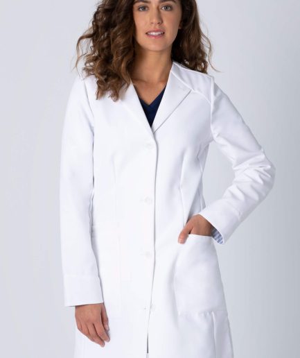 purple label white coat